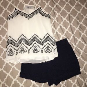 Cute top and shorts!